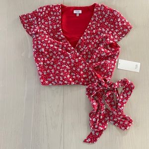 Wrap crop top